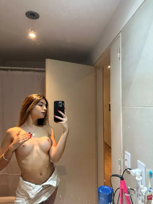 If you're older than 23, describe my titties with one word