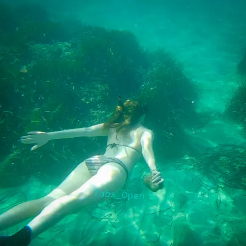 In my element. I wish I could stay down all day