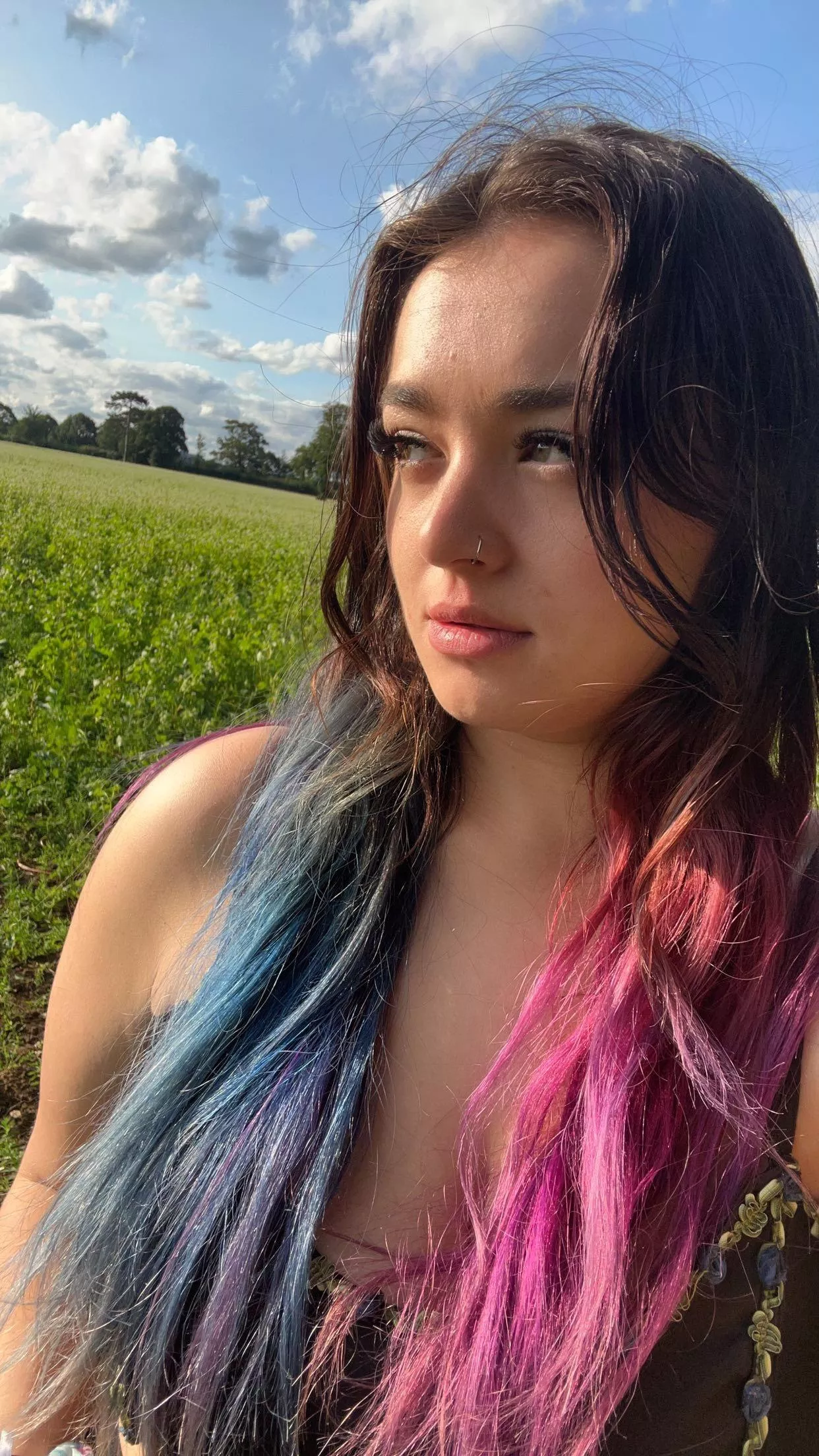 Just a thick girl with a pretty face