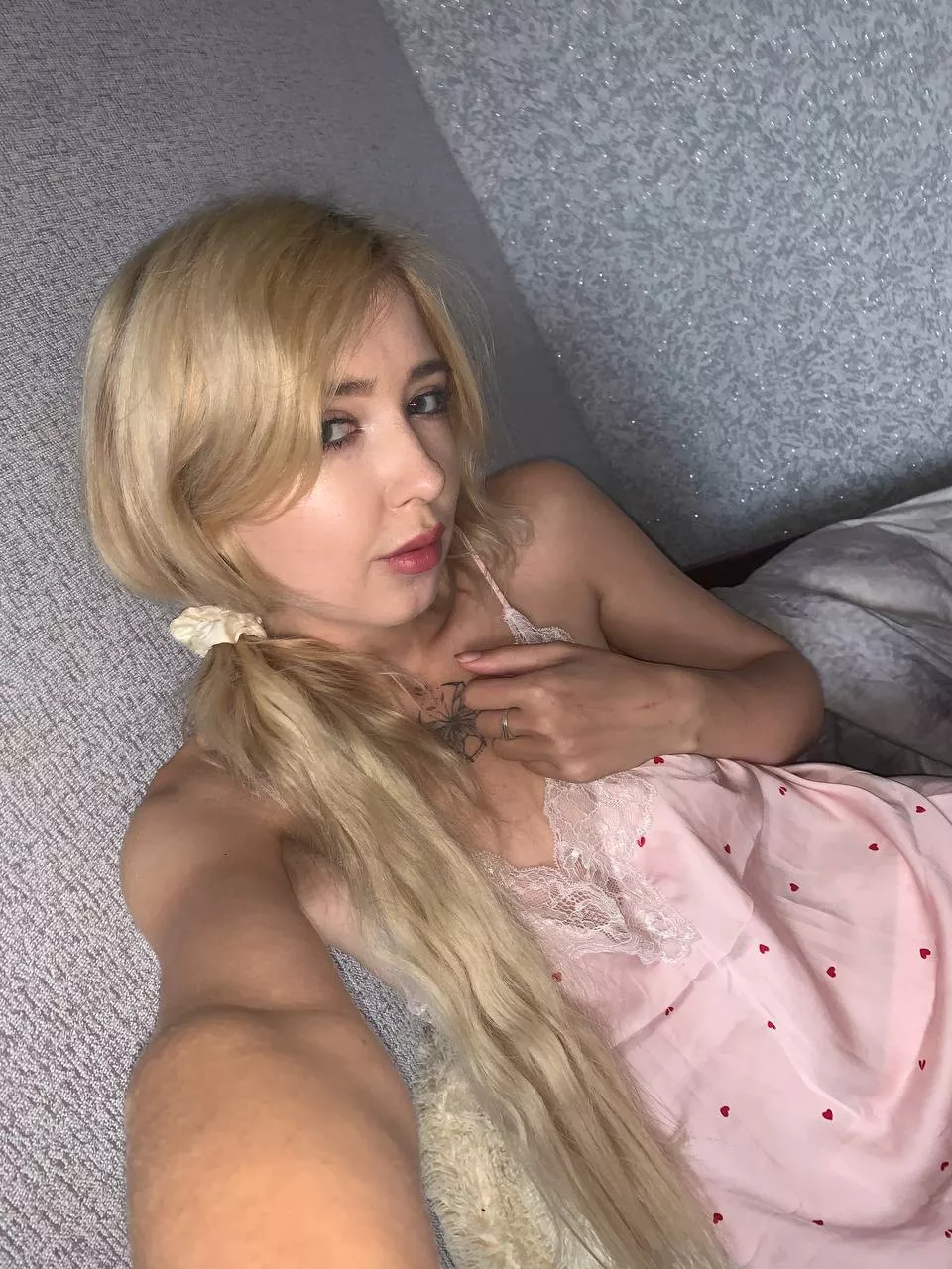 My hair is so long you can hide behind it