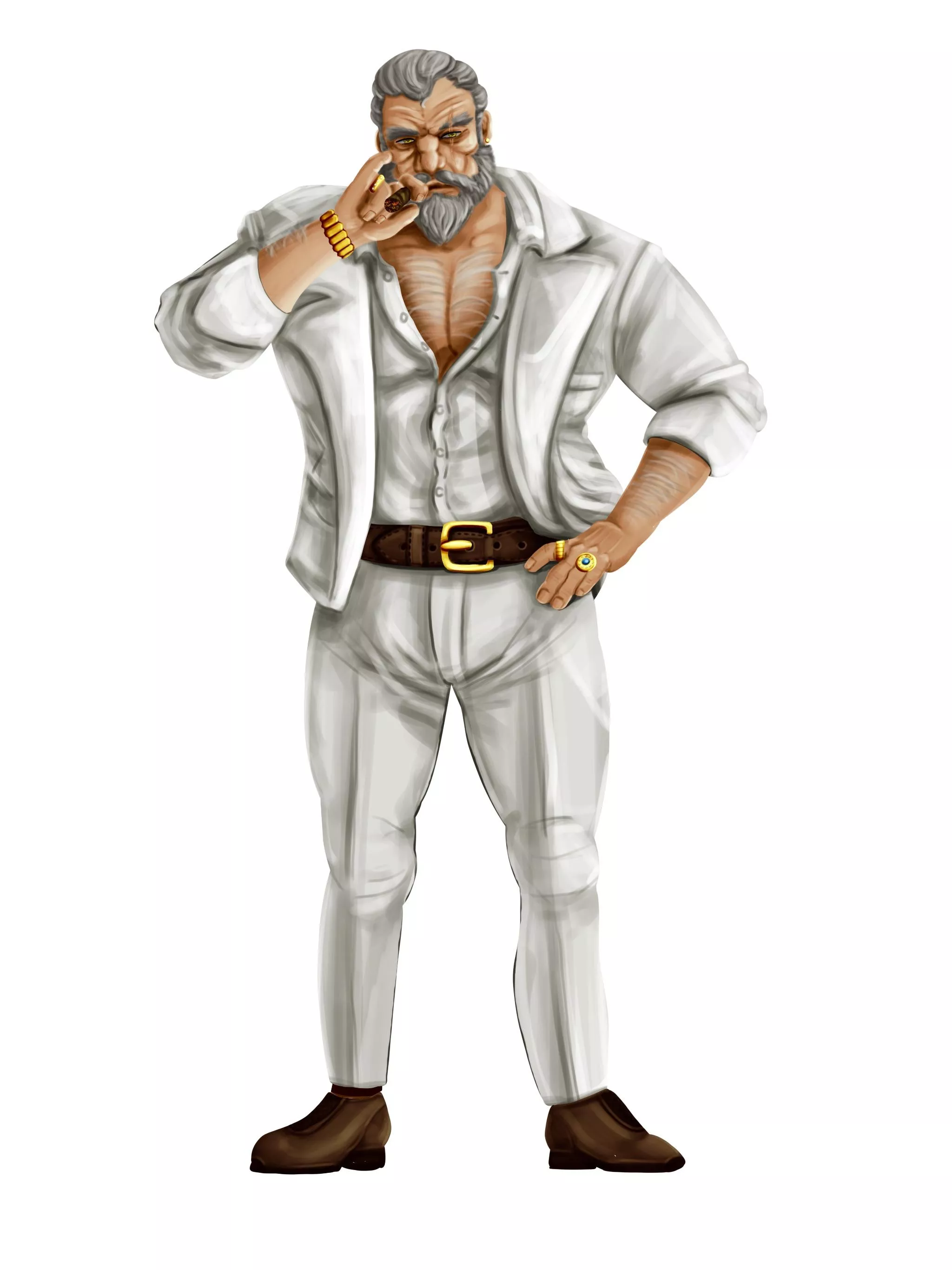 [OC] Thought y’all would appreciate this character I designed for a concept project 🥴