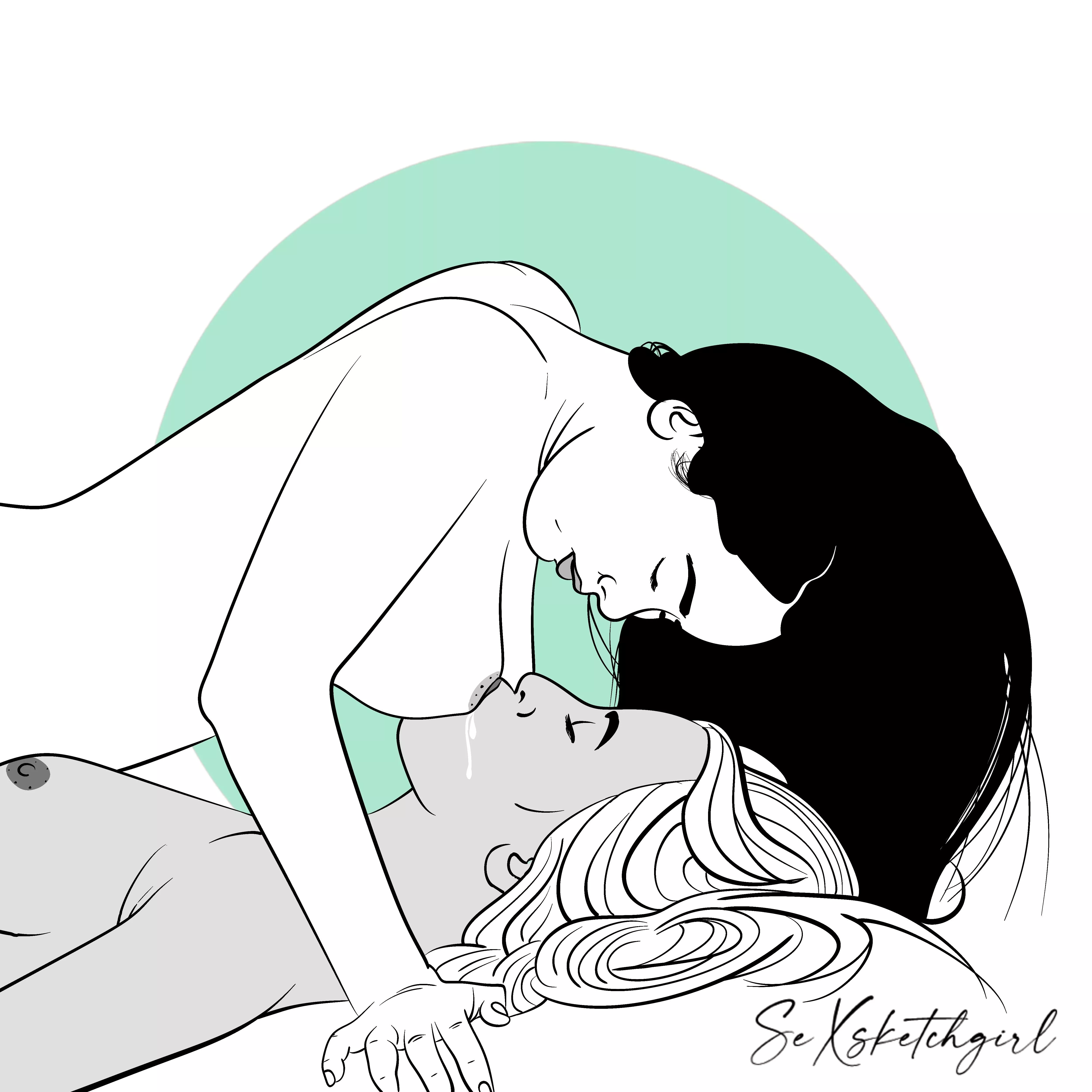 [r/breastsucking] Lactating (by Sexsketchgirl)