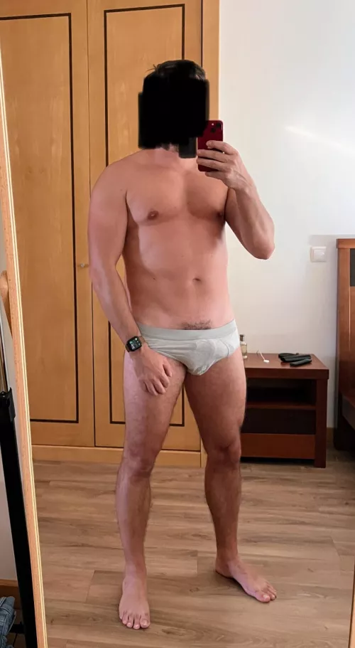 roomate says briefs are for hung guys 😅