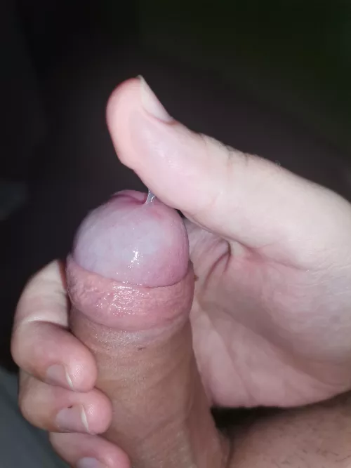 A little of my pre cum