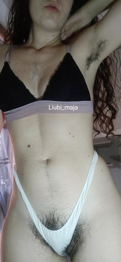 Any idea why my hairy armpits are so thick and black? 😍