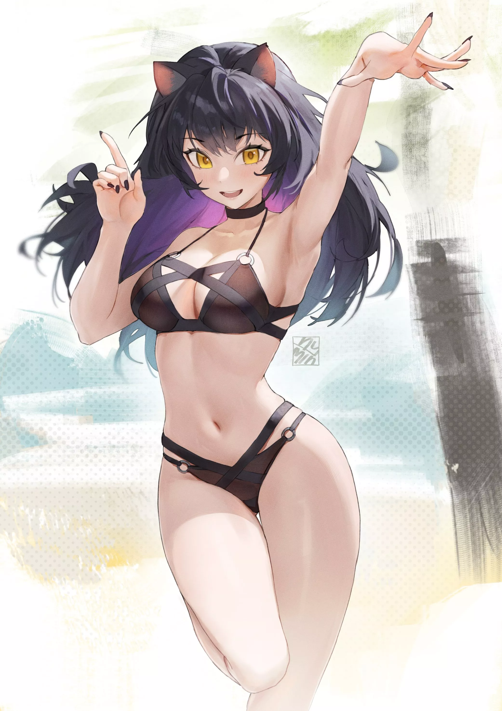 Blake Belladonna Swimsuit (@hymin_art)