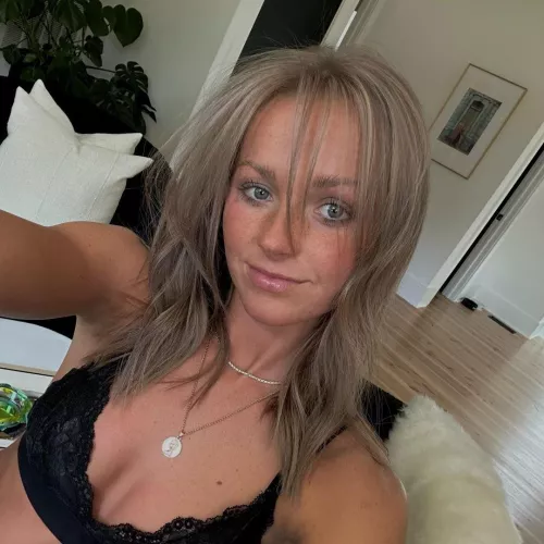 Blonde with freckles