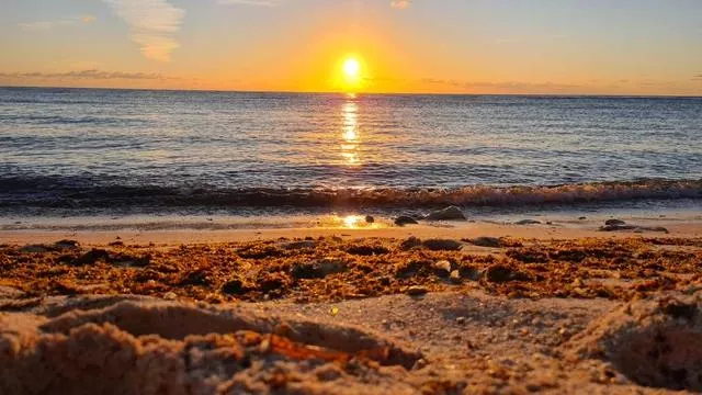 Chilling by the beach and watching sunset is priceless.