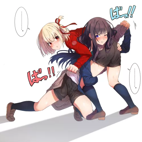 Horsing around (By cruzango0510) [Lycoris Recoil]