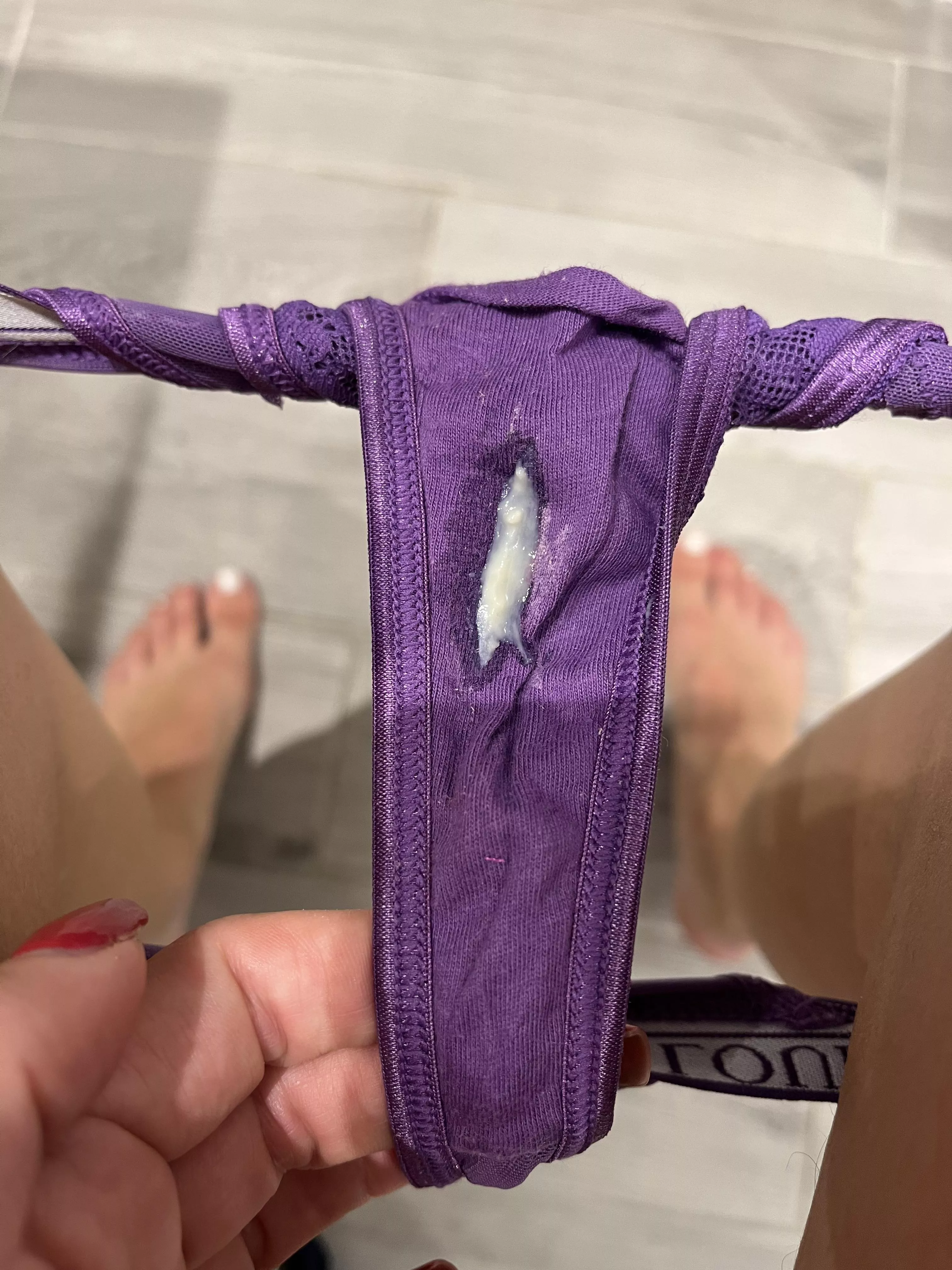 I’m alittle embarrassed at how wet my panties are after the gym