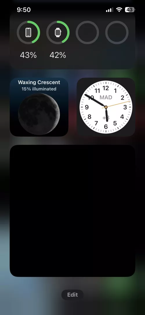 iOS widget stopped working a couple of days ago, it’s just black.