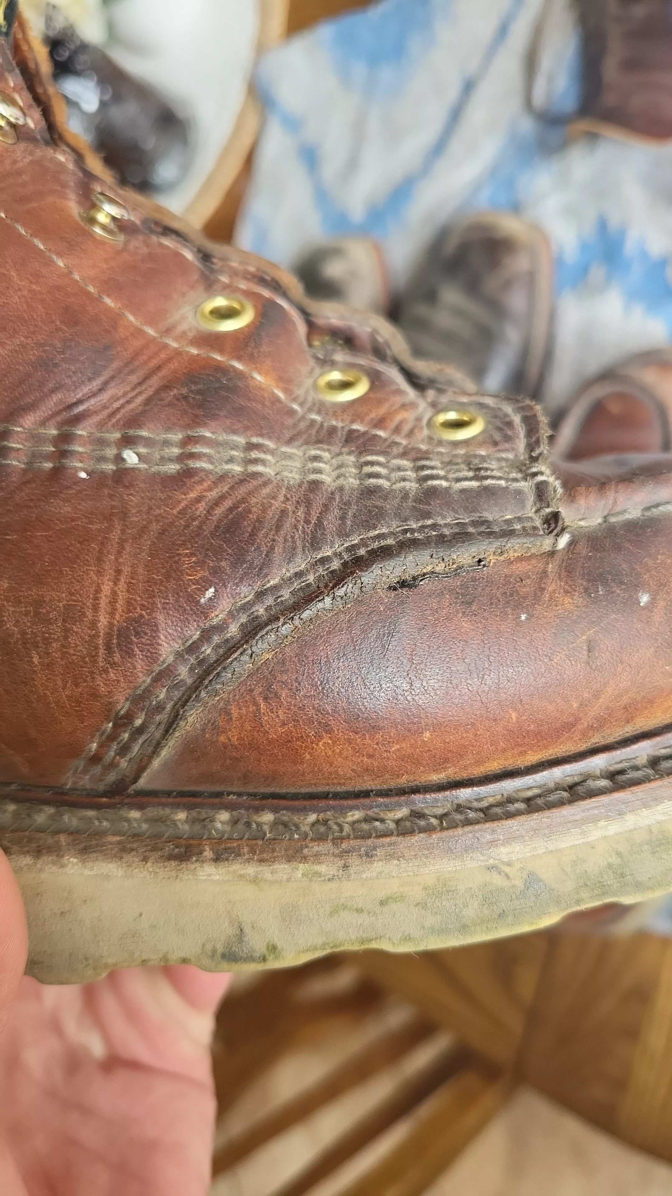 Is this normal for thorogood leather? The side of the leather looks crackly Also is it about time to oil? They don't feel too dry but it's been few months without oiling and occasionally I brush them.