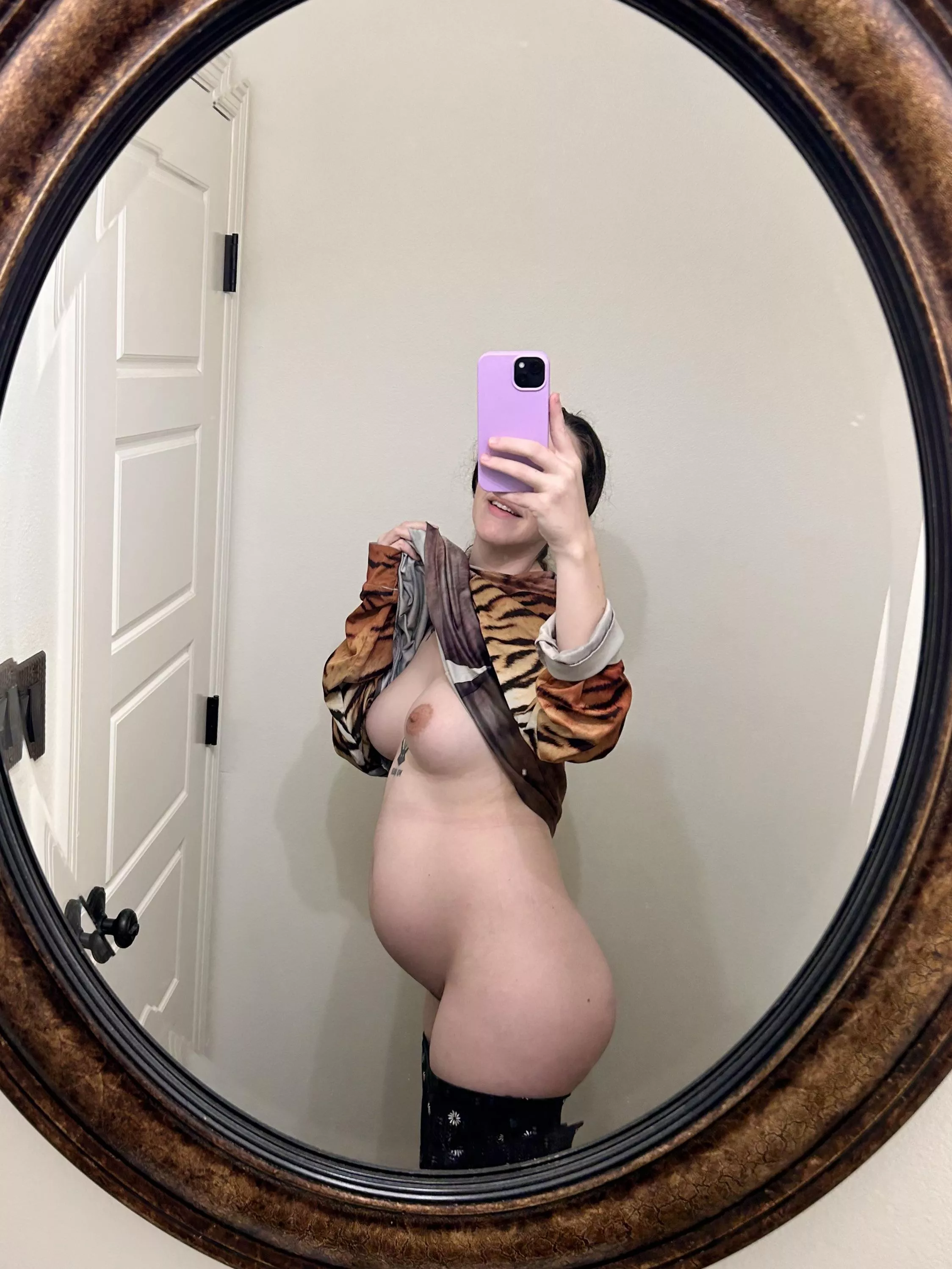 I’ve been bred properly 😍turns out “breed, no baby” is still breeding😈