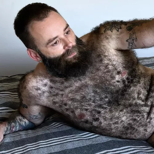 My hair after it gets sweaty then dries