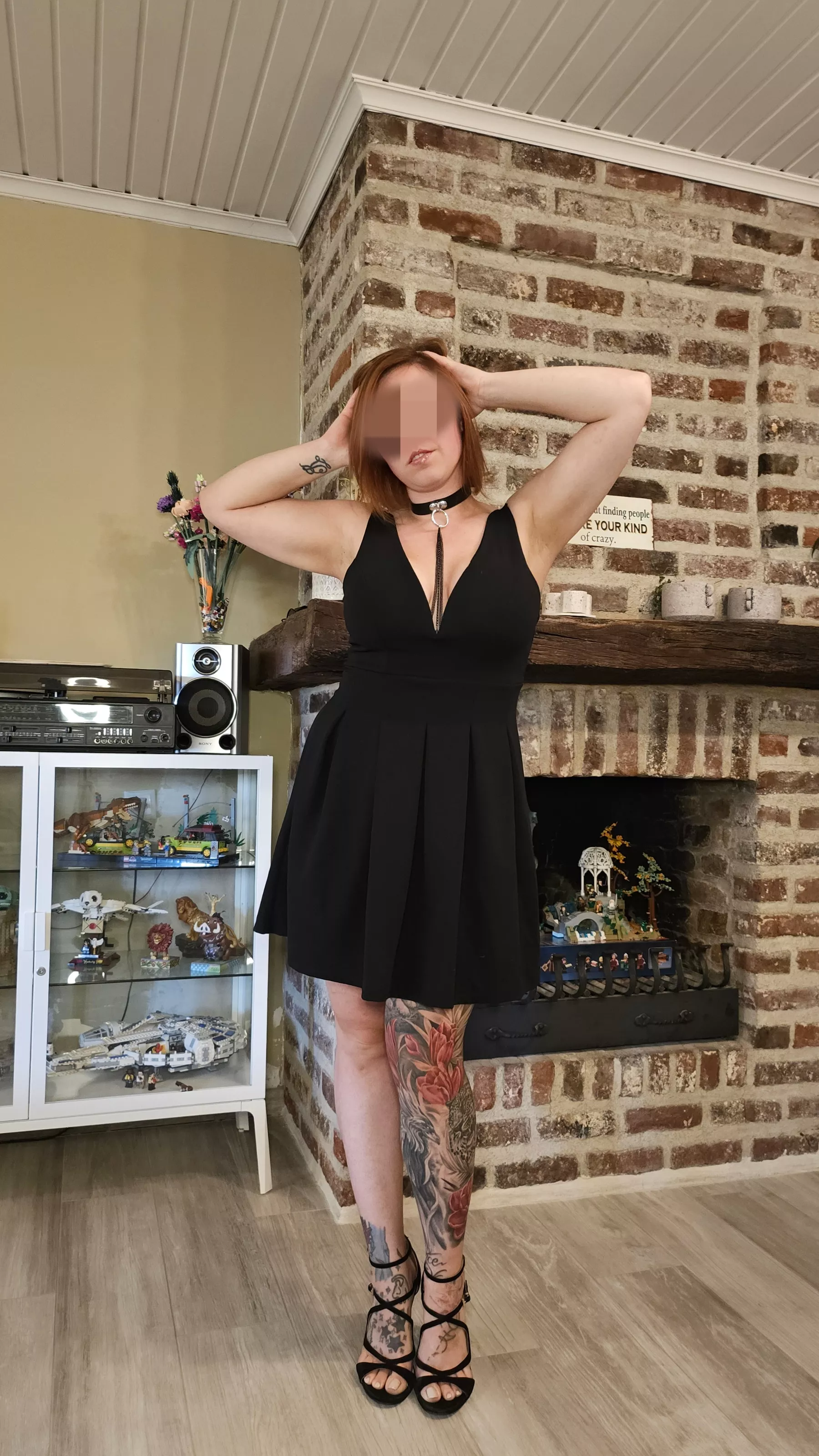 No bra , but there is something else around my nipples 🖤