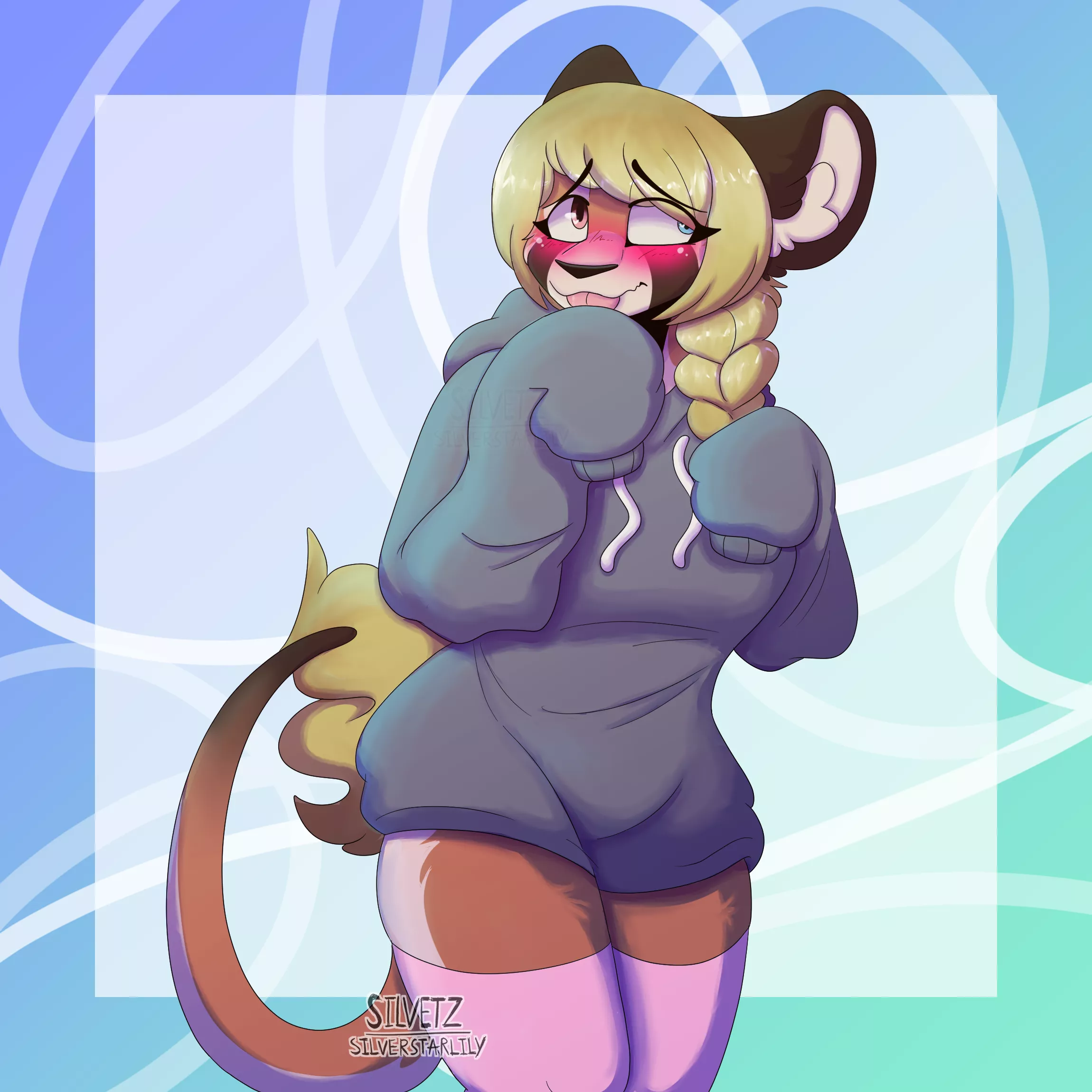 Paige stole your sweater >.< [Art by me, @silver.starlily on Instagram]