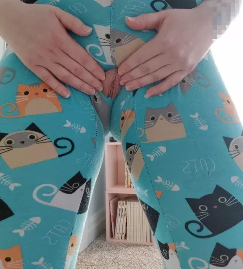 Ripped my leggings during yoga in the perfect place