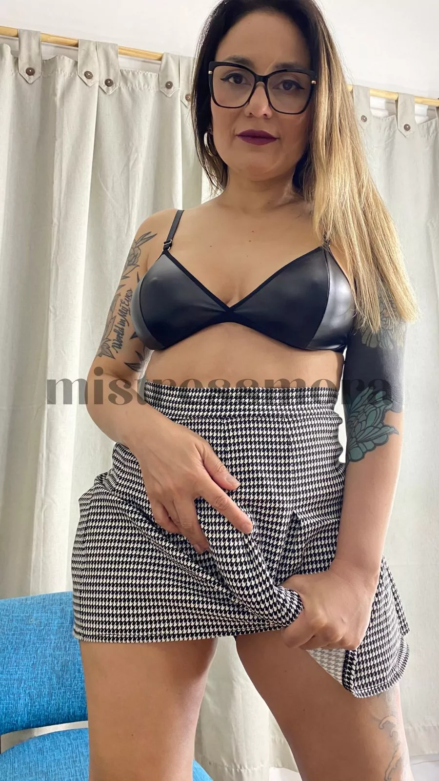 Under my skirt there is a surprise for you