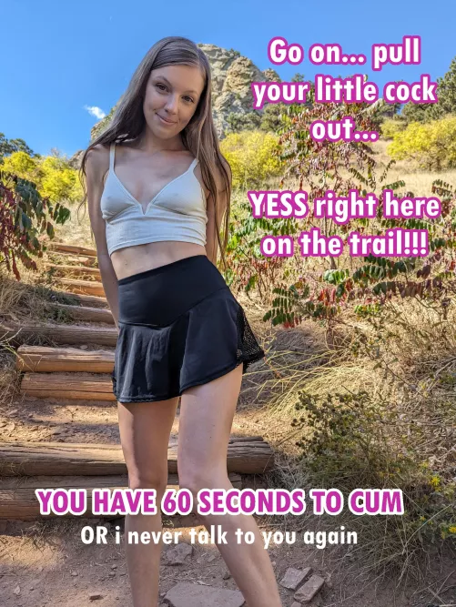 you better get to work! time is running out!