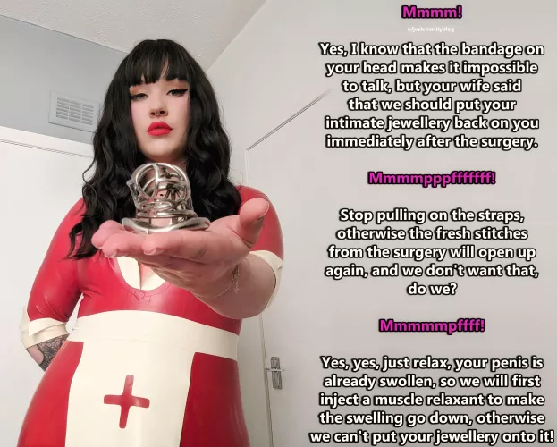 Your wife is thinking of more than just medical care when she books your stay at the clinic!