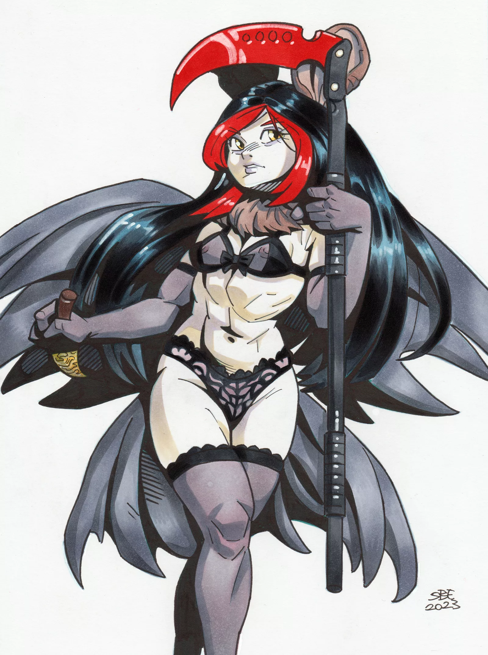 Camazotz, markers on paper