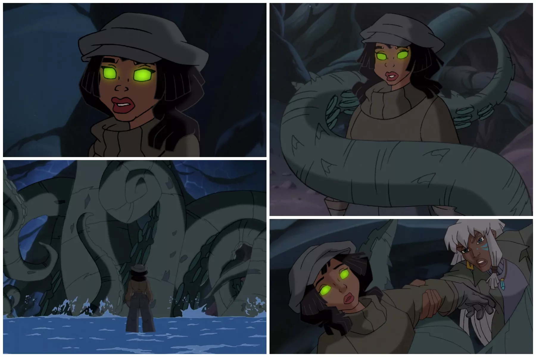 Does anyone remember the Disney dvd sequel Atlantis: Milo's Return? If so, does anyone remember this scene with Audrey and the Krakken with hypnosis powers? I jerked off to this a lot.