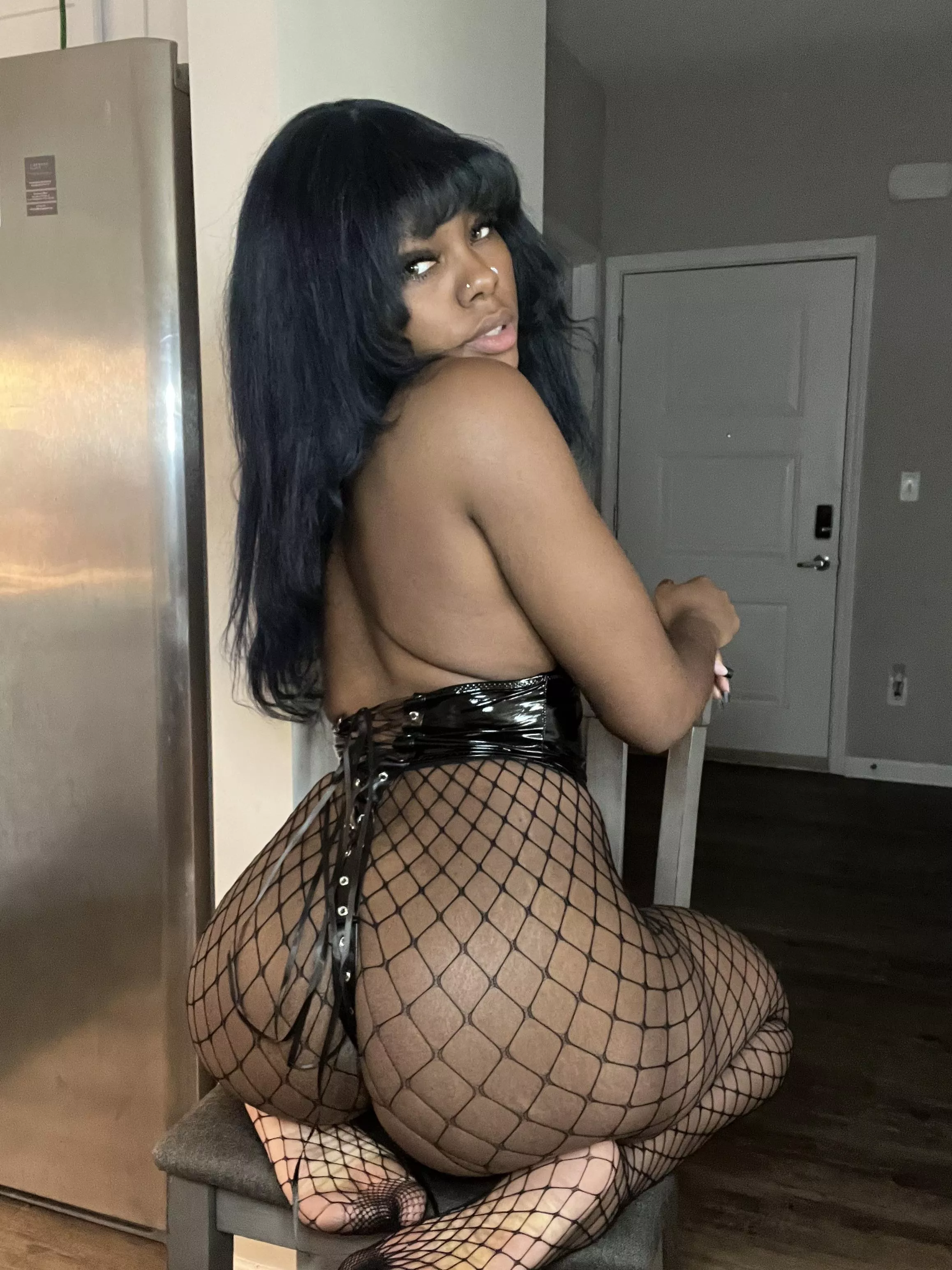 My fishnet has a hole between my legs :)