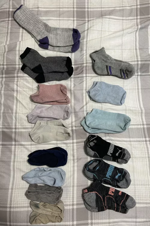 My updated sock collection to choose from 🧦🤍 [F]