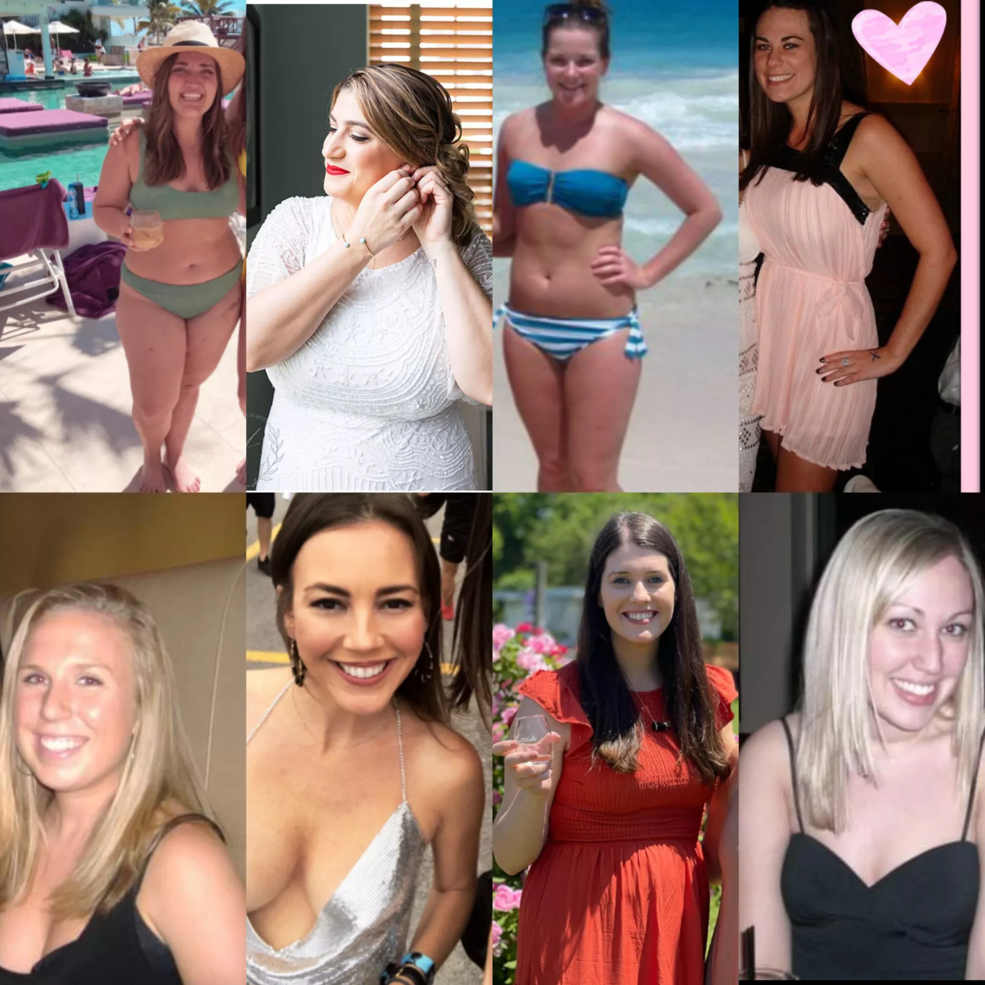 Rank my exes! Top row 1-4