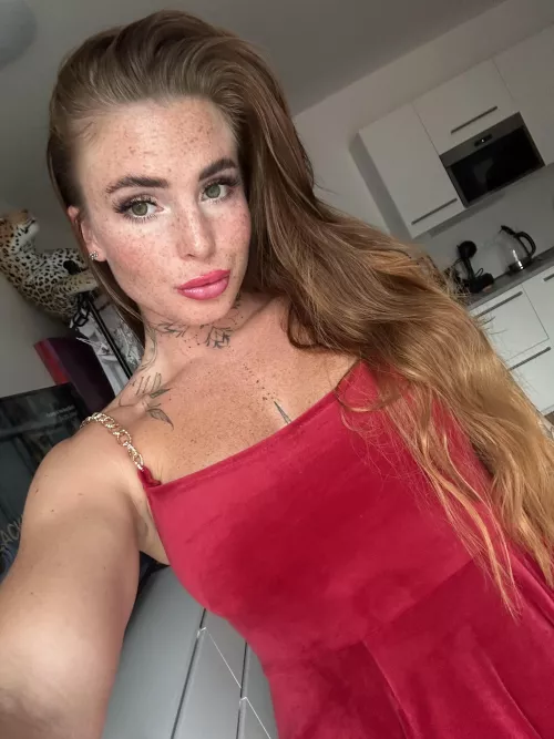 Red dress for a redhead!