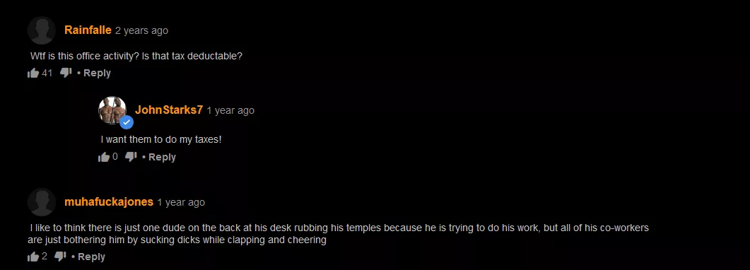 The video was of an apparently corporate party