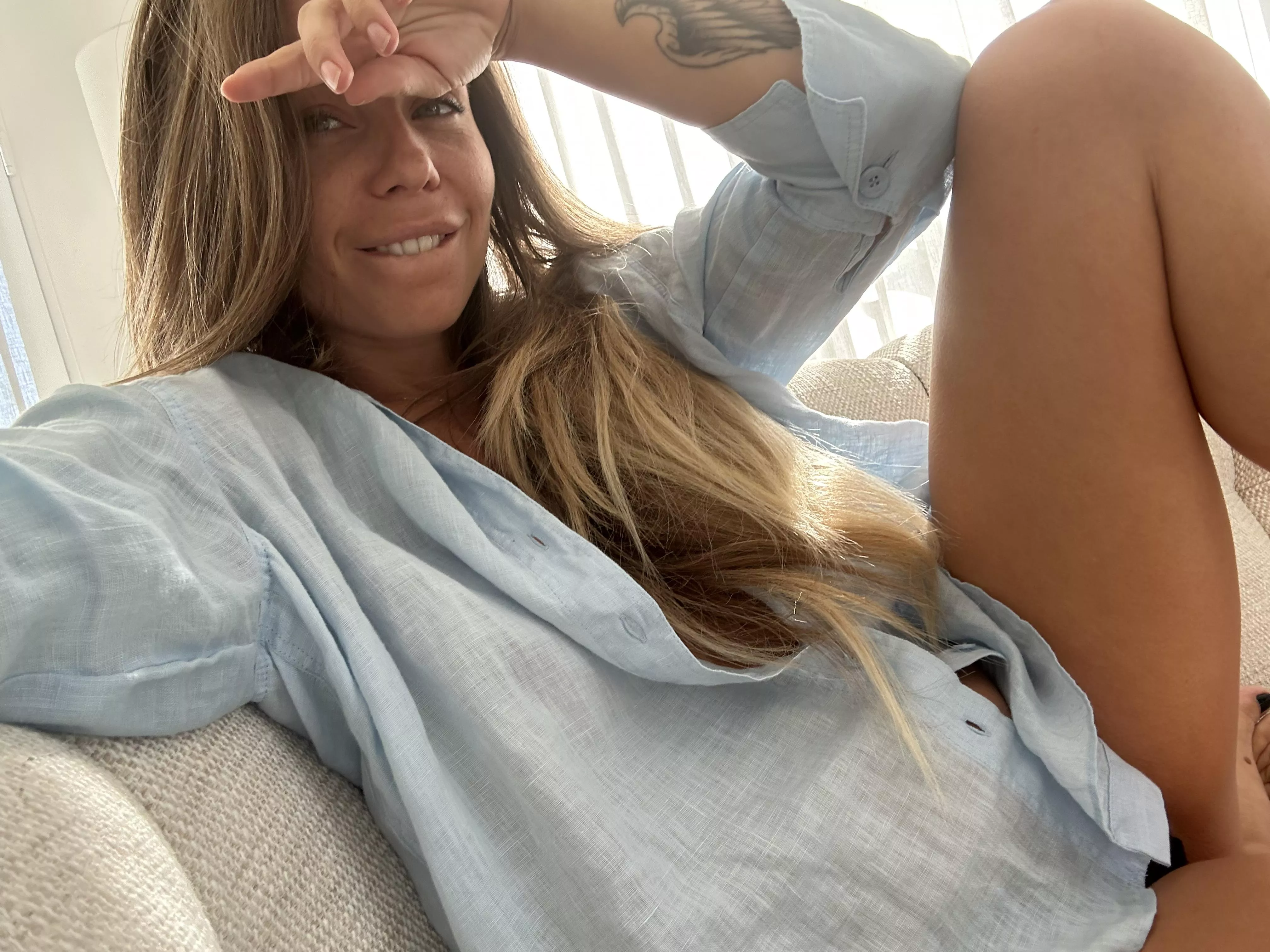 What would you do if my wife was on your sofa like that?