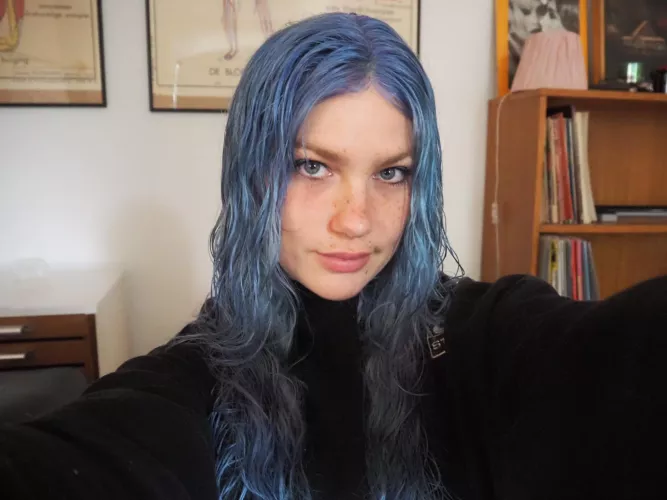 A naughty freckled girl