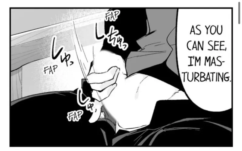 As you can see, he’s masturbating [Titan’s bride]