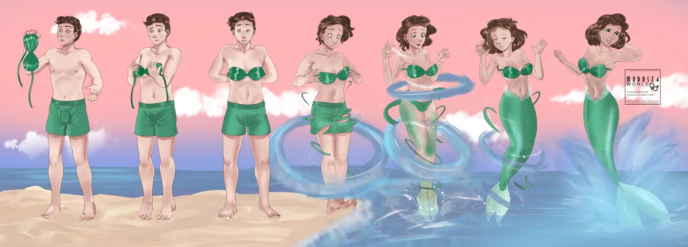 Beautiful Mermaid TF/TG by MudosZ4