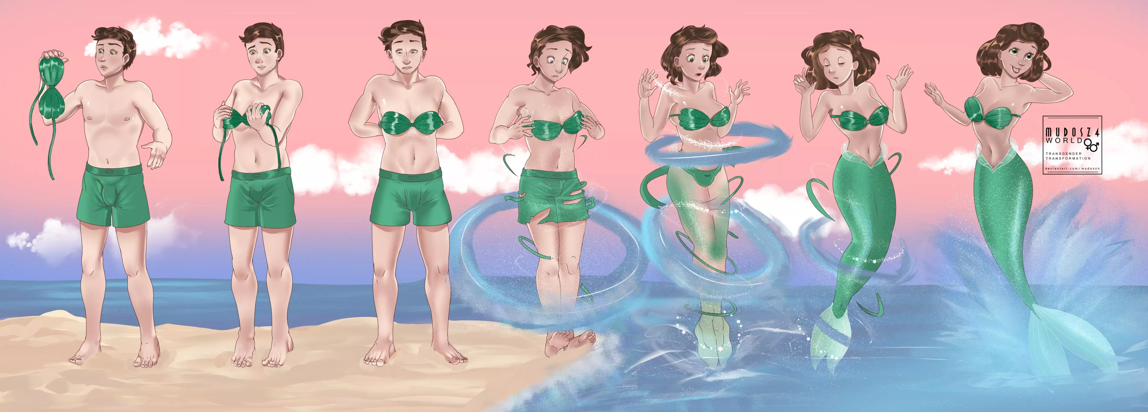 Beautiful Mermaid TF/TG by MudosZ4