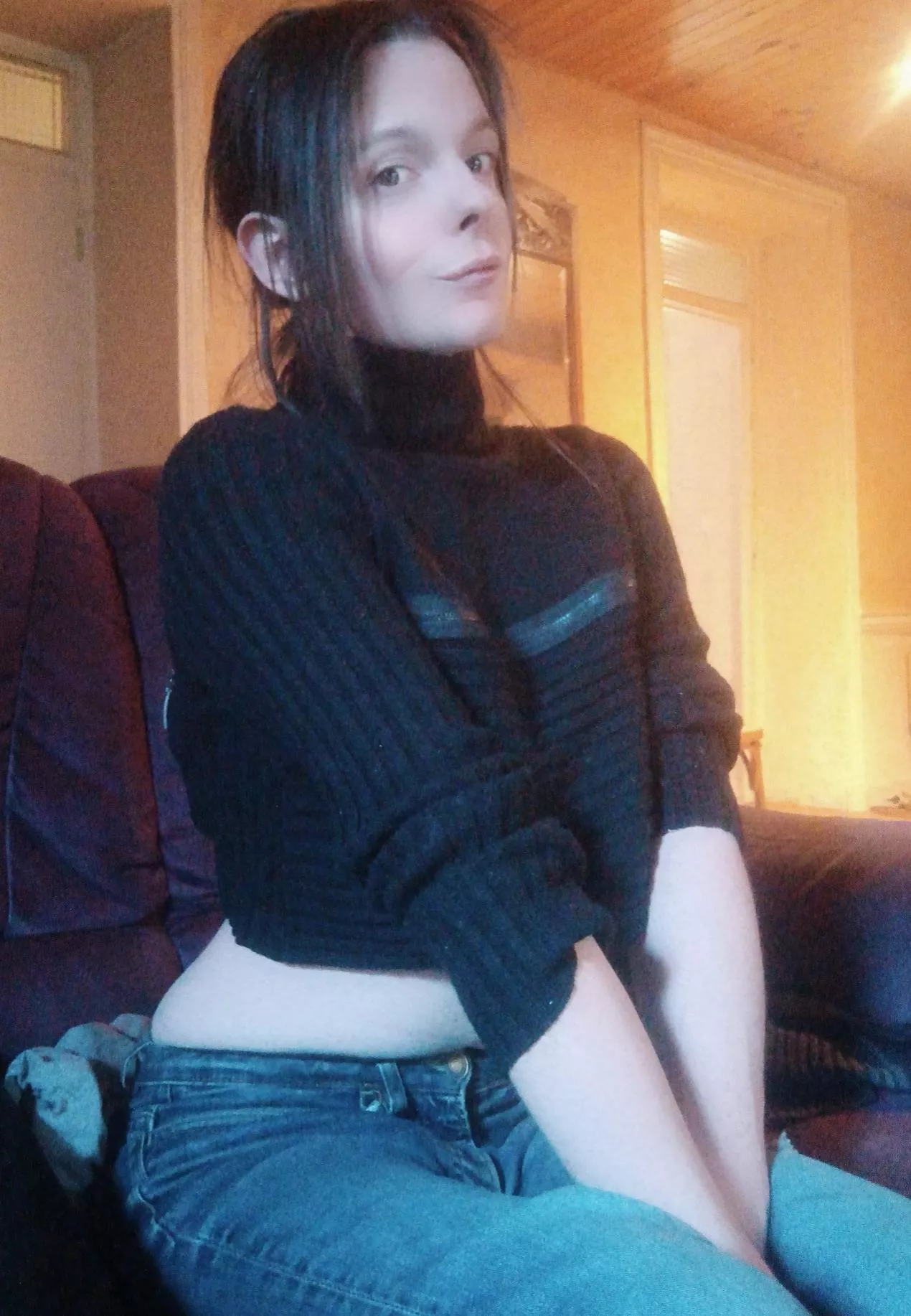 Crop top sweater, autumn ready