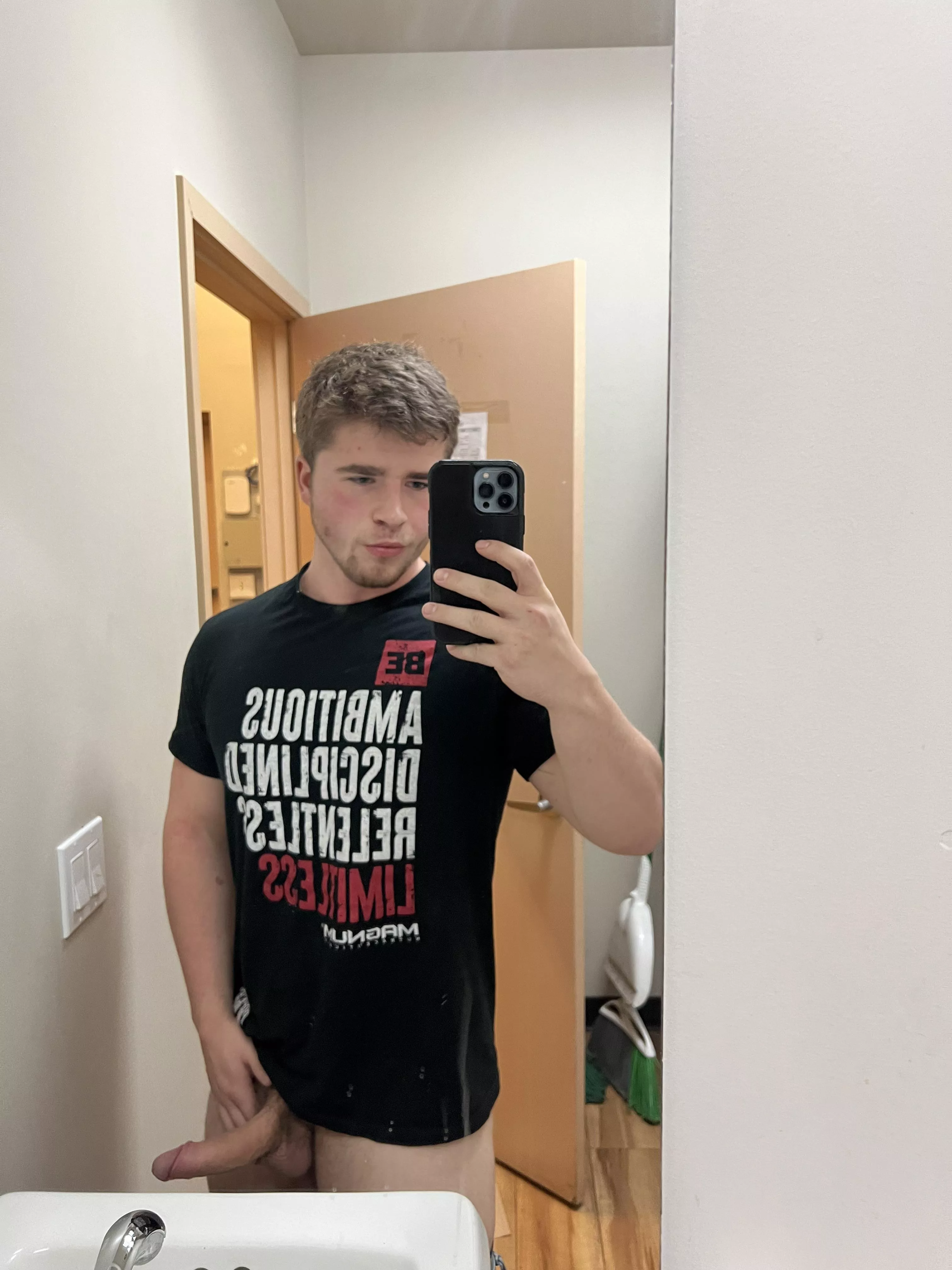 Don’t tell my boss my dick is out on the floor