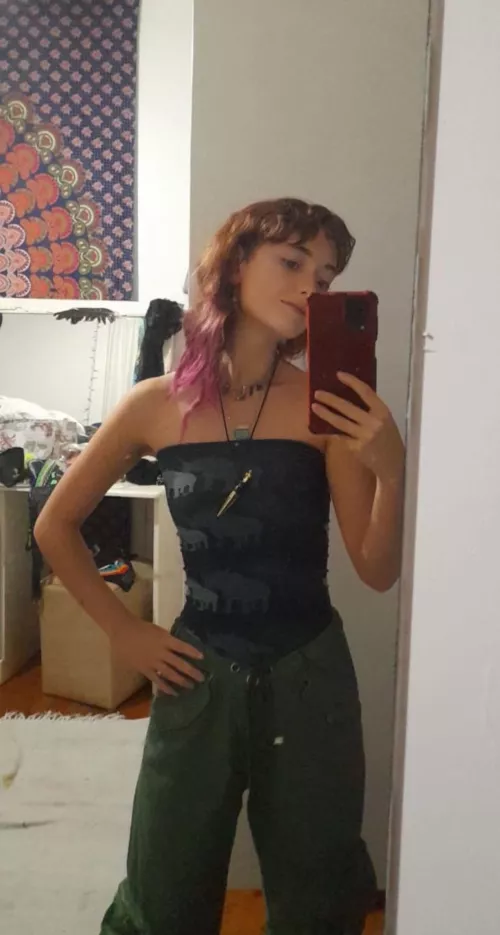 Each mirror selfie tells a story of my day and my emotions F18