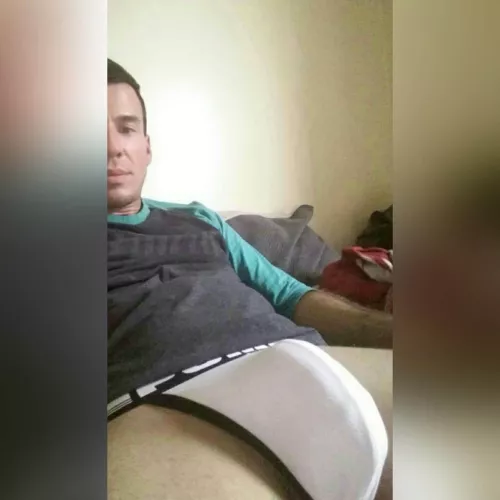 My junk really fills up this jock