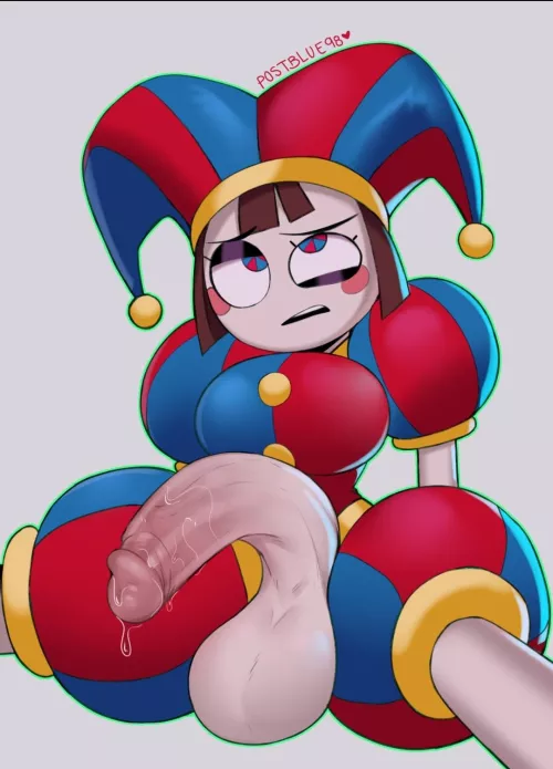 (postblue98) Pomni found her new body's dick