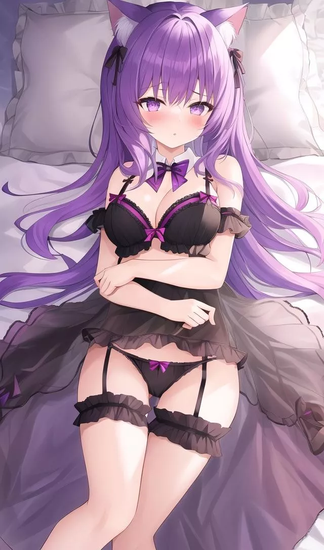 Purple Cat Girl • [artist original]