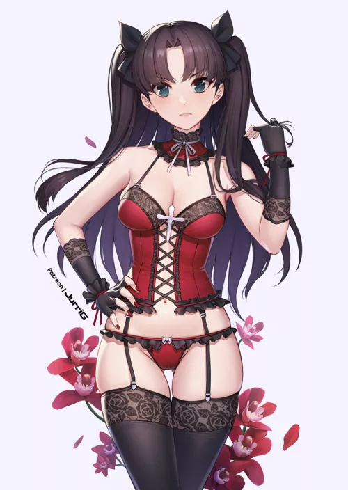 Rin in lingerie