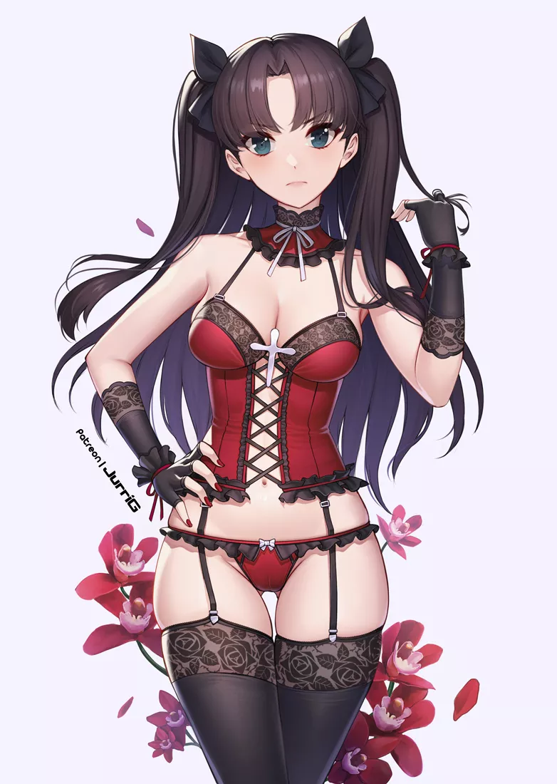 Rin in lingerie