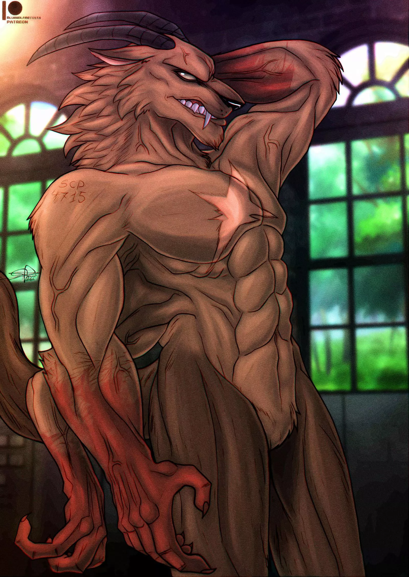 SCP-4715: A Demon Born of War by bluewolfartista