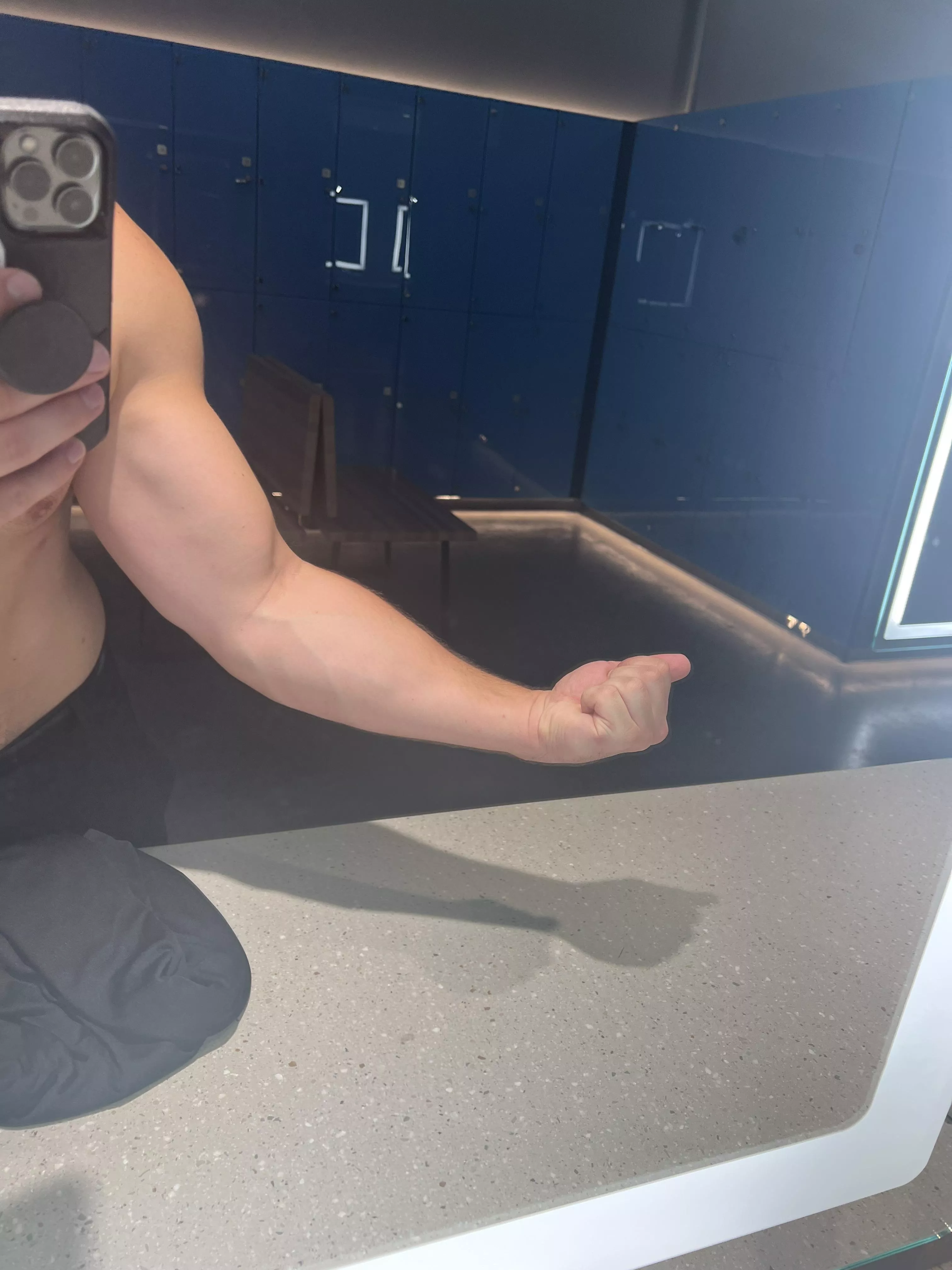 the forearm veins are popping rn