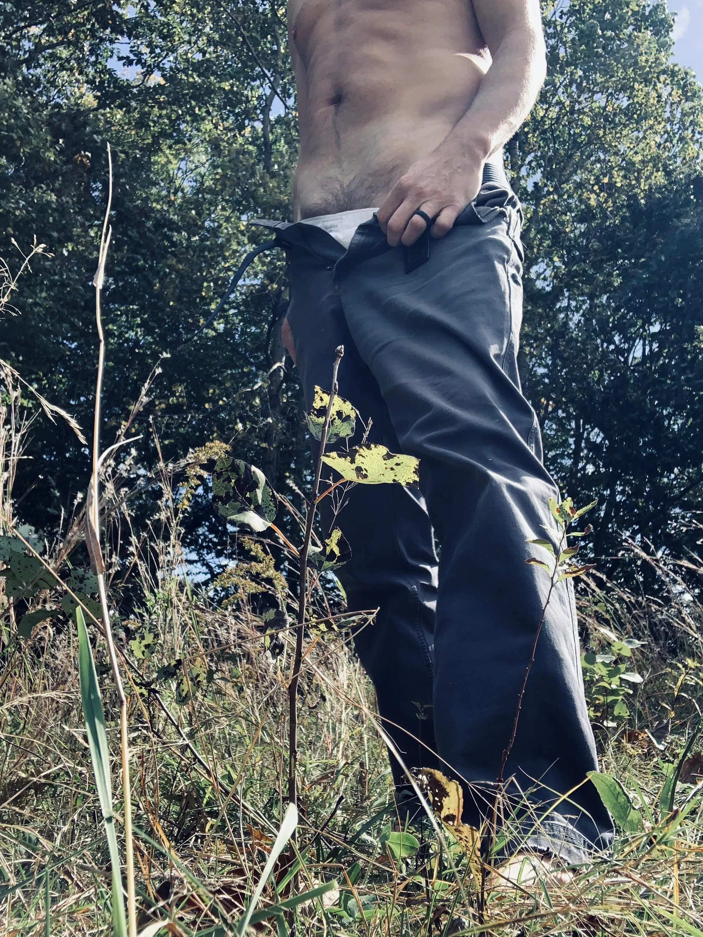 This dad needs a break after all this hard work outside.