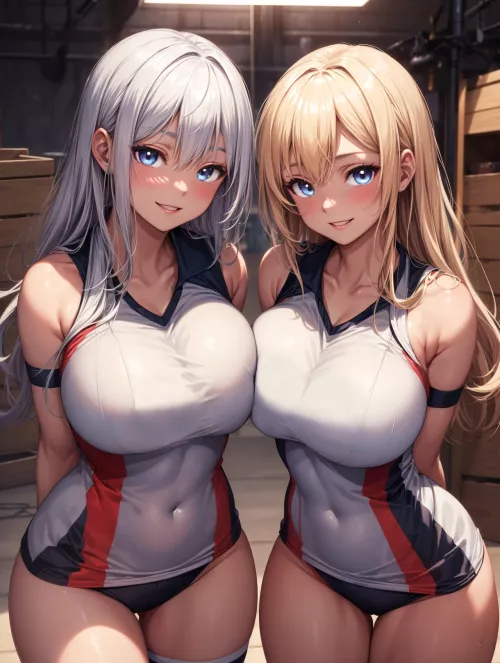 Volleyball Teammates