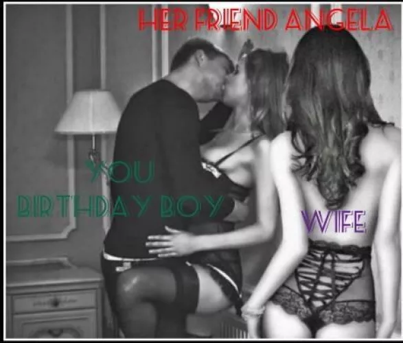 While my wife likes it when I jerk off to pictures of her friends and other women we know, hooking up with them is next level. Maybe one day.