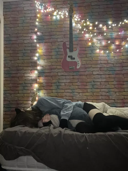 You find eepy femboy taking a nap, what do you do? :3